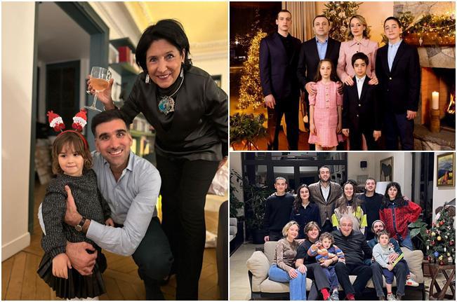 პრეზიდენტის, პრემიერის და სხვათა საახალწლო, ოჯახური ფოტოები - "ჩემი ოჯახის სახელით სრულიად საქართველოს ვულოცავ ახალ წელს"