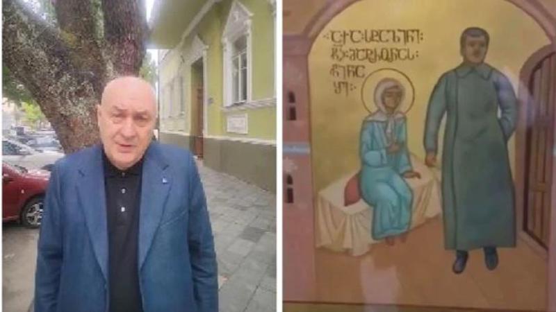 "სამების ტაძარს მე შევწირე დედა მატრონას ხატი, სადაც ასახულია ფრაგმენტი, როგორ დაიმდაბლა თავი იოსებ სტალინმა" - დავით თარხან-მოურავი (ვიდეო)