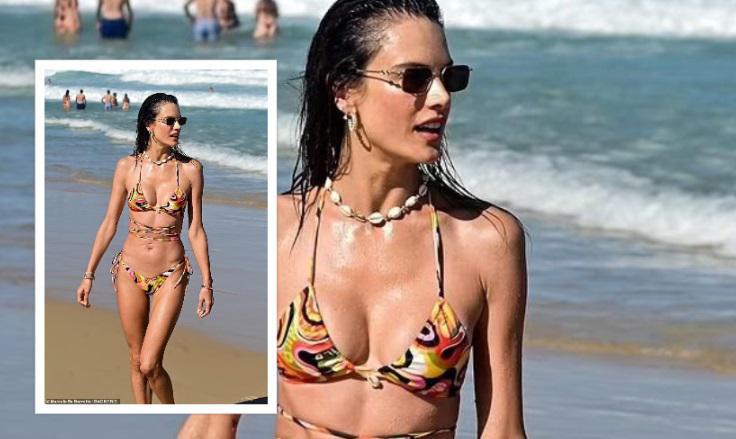 42 წლის ალესანდრა ამბროსიო ბიკინებში - ულამაზესი სუპერმოდელის შთამბეჭდავი ფოტოები ბრაზილიური სანაპიროდან