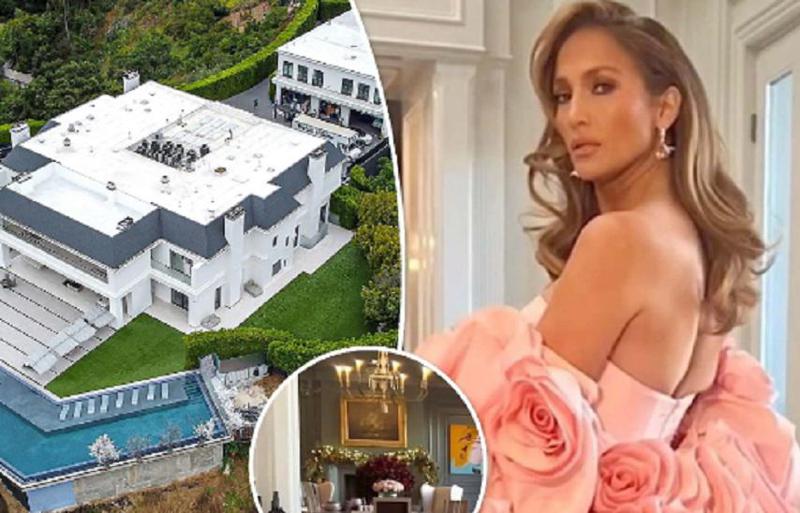 24 საპირფარეშო, აუზი, კალათბურთისა და ჩოგბურთის მოედნები - როგორ სახლში ცხოვრობს ჯენიფერ ლოპესი? (ფოტოები)