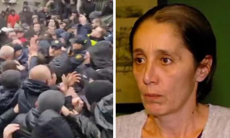 "ეს არის ლინჩის წესის დანერგვა... ამ ვიღაცა მატრონა მოსკოველის გამო ამხელა ამბის ატეხა, რა თქმა უნდა, ძალიან უშნოდ მართული აბსურდია" - ნატა ფერაძე მის სახლთან გამართულ აქციაზე