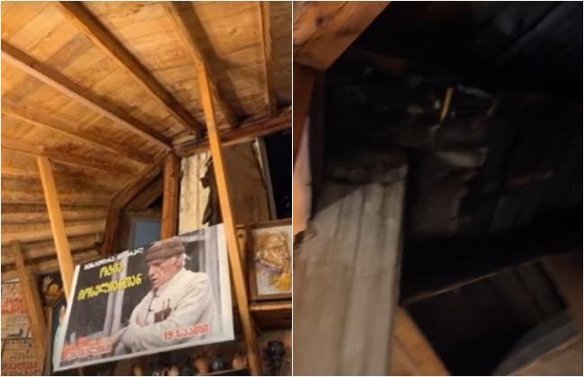 "დიდ უბედურებას გადავრჩით" - წყალტუბოში, მწერალ ოტია იოსელიანის სახლ-მუზეუმში ხანძარი გაჩნდა