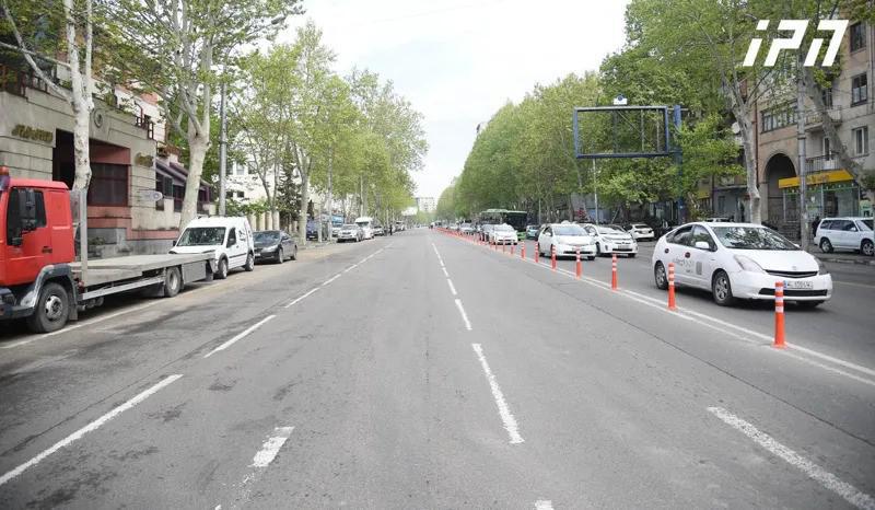 წერეთლის გამზირზე ტრანსპორტის მოძრაობა ორმხრივად 1-ელ თებერვალს აღდგება