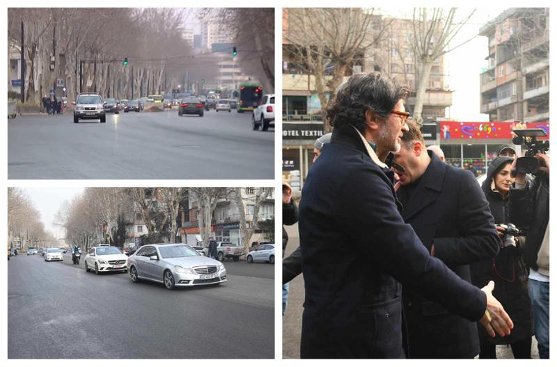 წერეთლის გამზირი გაიხსნა - საავტომობილო მოძრაობა ორმხრივად აღდგა (ფოტოები)