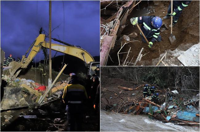 უმძიმესი კადრები ბაღდათიდან: მიწაში მოყოლილი სახლები და ადგილზე მობილიზებული 200-მდე მეხანძრე-მაშველი