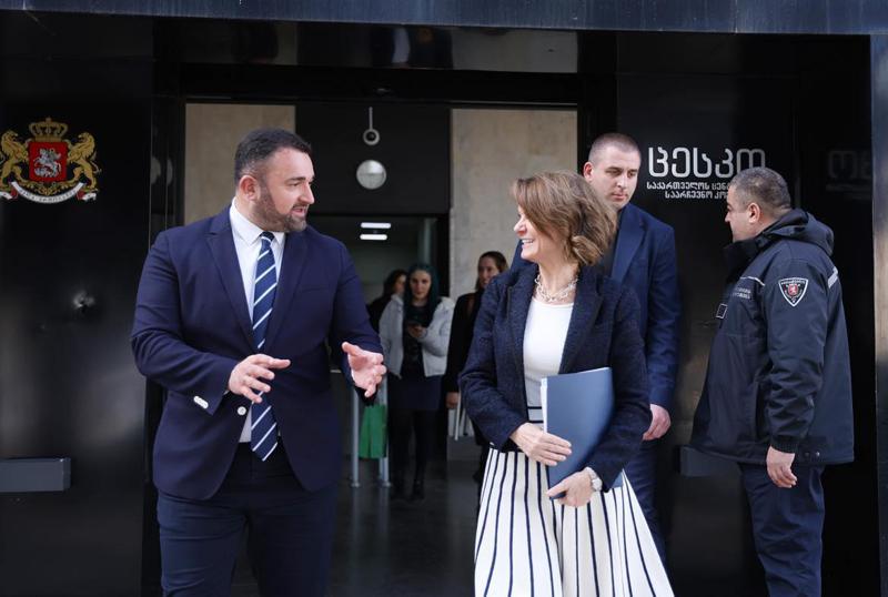 ცესკოს თავმჯდომარე ამერიკის შეერთებული შტატების ელჩს საქართველოში რობინ დანიგანს შეხვდა