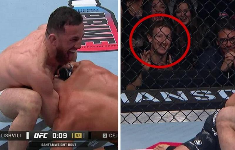 შოუს ელემენტები ბრძოლის დროს - დვალიშვილი ოქტაგონზე თან სეჰუდოს ანადგურებდა და თან მარკ ცუკერბერგს ესაუბრებოდა