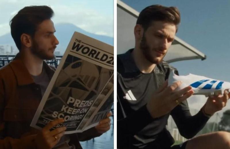 ხვიჩა კვარაცხელია Adidas-ის წარმომადგენელი გახდა - ცნობილმა ბრენდმა ქართველი ფეხბურთელი სარეკლამო ვიდეორგოლში გადაიღო