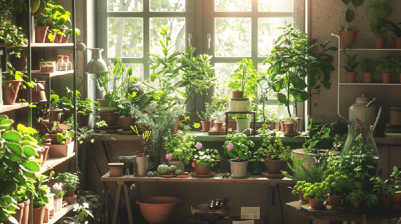 შიდა მებაღეობა და საჭირო ხელსაწყოები გროუგროუში