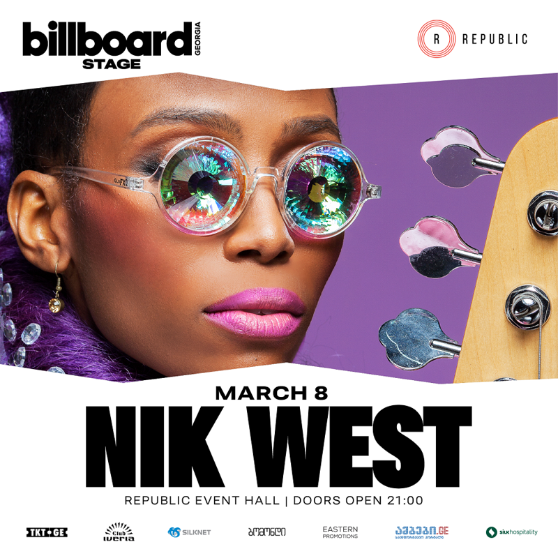 8 მარტს Billboard Georgia Stage "ბასისტების დედოფალს" - ნიკ უესტს უმასპინძლებს