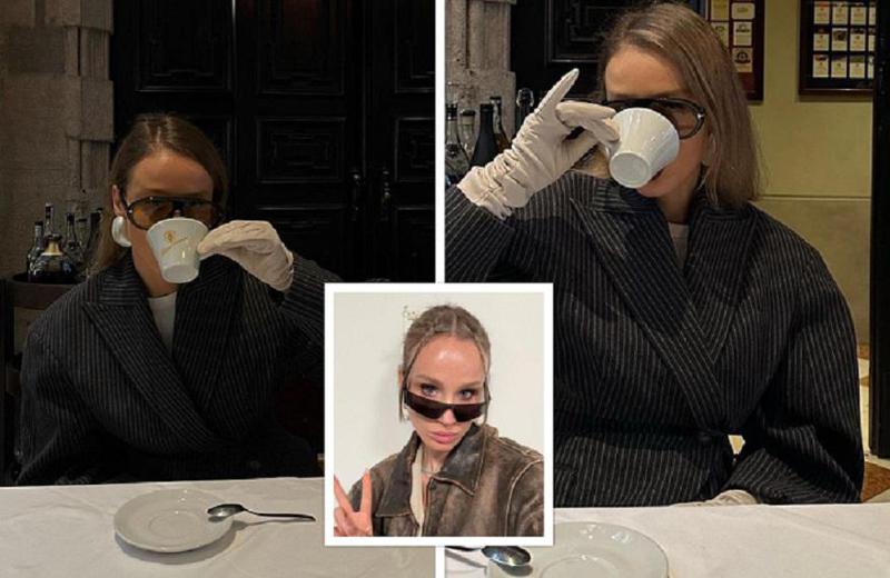 "სვამ თბილ ჩაის, უყურებ წვიმის წვეთების ცეკვას..." - რა ფოტოებს აქვეყნებს ანუკი არეშიძე მილანის მოდის კვირეულიდან