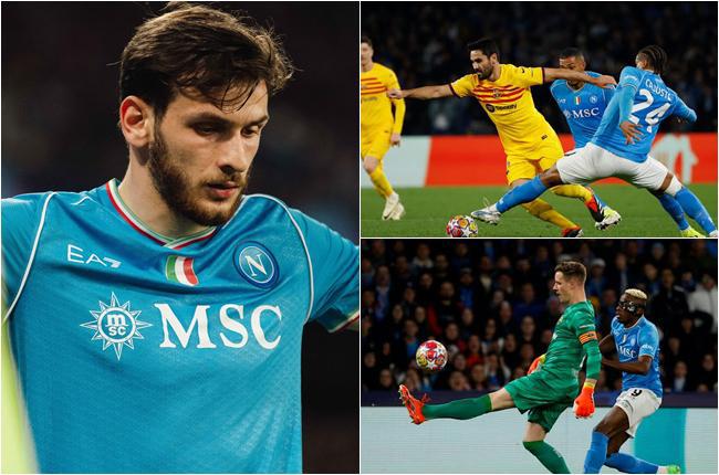 კვარაცხელიას "ნაპოლი" "ბარსელონას" წინააღმდეგ - უკიდურესად ფრთხილი თამაში და ნულოვანი ფრე პირველი ტაიმის შემდეგ