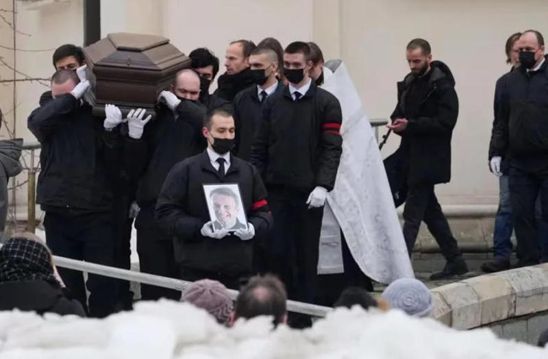 ალექსეი ნავალნი მოსკოვში, ბორისოვის სასაფლაოზე დაკრძალეს