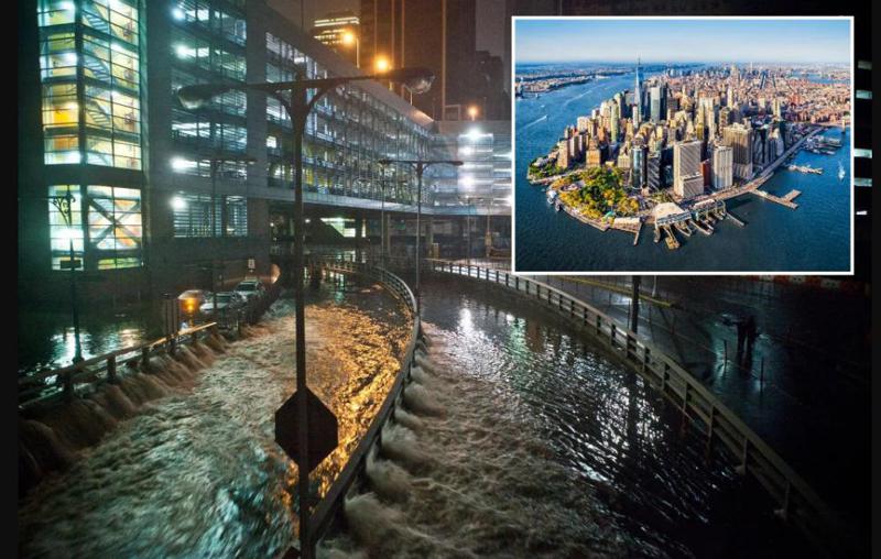 ნიუ-იორკსა და მის შემოგარენში წყლის დონე იმატებს - მეცნიერები ამას კლიმატური ცვლილებებით ხსნიან