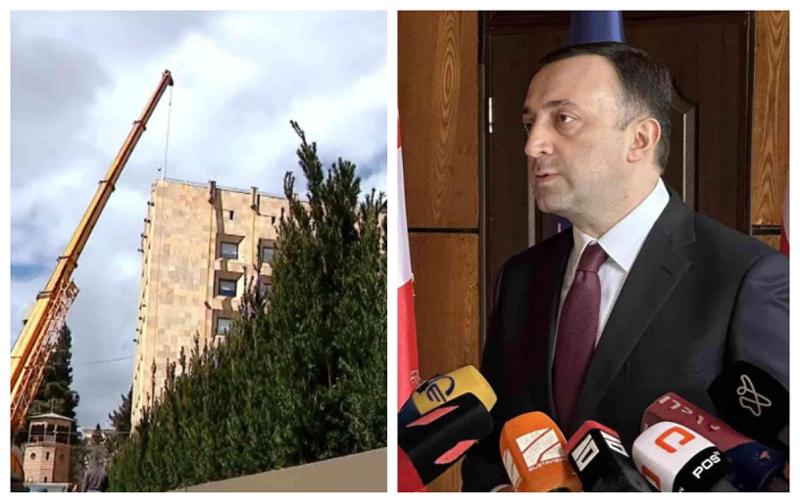 "ღობეზე რატომ უნდა ვილაპარაკო?! - დამისახელეთ ქვეყანა, რომლის მთავრობის მეთაური ზის დაუცველ, ღობის გარეშე შენობაში" - ღარიბაშვილი