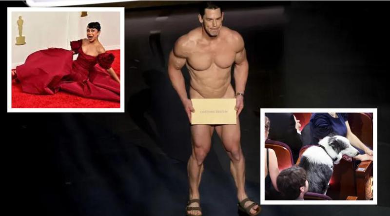 სრულიად შიშველი მამაკაცი სცენაზე,  წითელ ხალიჩაზე წაქცეული ვარსკვლავი და ძაღლი, რომელიც ცერემონიის მთავარი გმირი გახდა - სახალისო მომენტები "ოსკარის" დაჯილდოებიდან