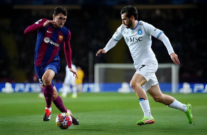 "ნაპოლიმ" და კვარაცხელიამ იბრძოლეს, თუმცა "ბარსელონასთან" ვერაფერი გააწყვეს - ნეაპოლელები ჩემპიონთა ლიგას დაემშვიდობნენ