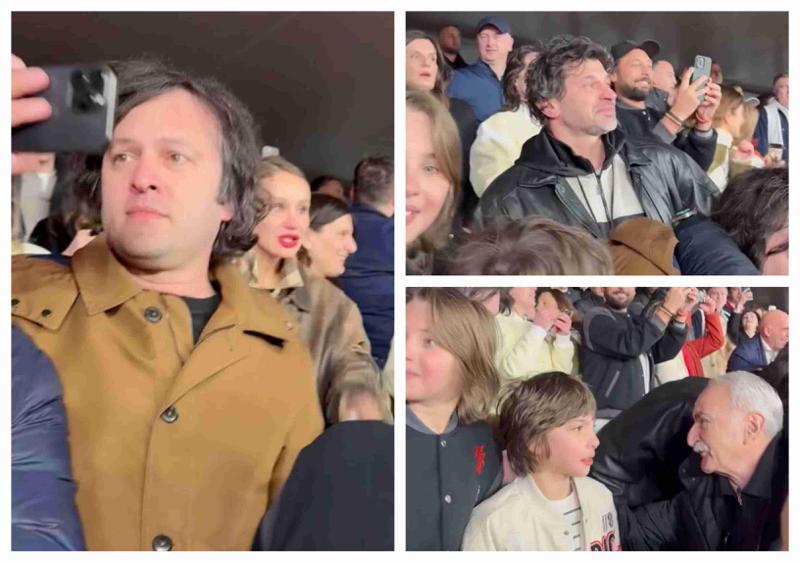 ანუკი არეშიძე, ატირებული კახა კალაძე და ირაკლი კობახიძე შვილებთან ერთად - რა ხდებოდა მატჩის შემდეგ სამთავრობო ლოჟაში (ვიდეო)