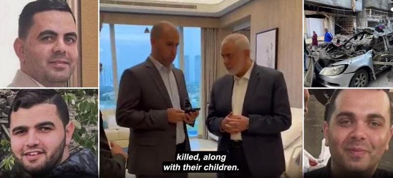 "ჰამასის" ლიდერის რეაქცია, როდესაც შეატყობინეს, რომ თავდასხმისას მისი სამი ვაჟი დაიღუპა - მედიაში ვიდეო კადრები ვრცელდება