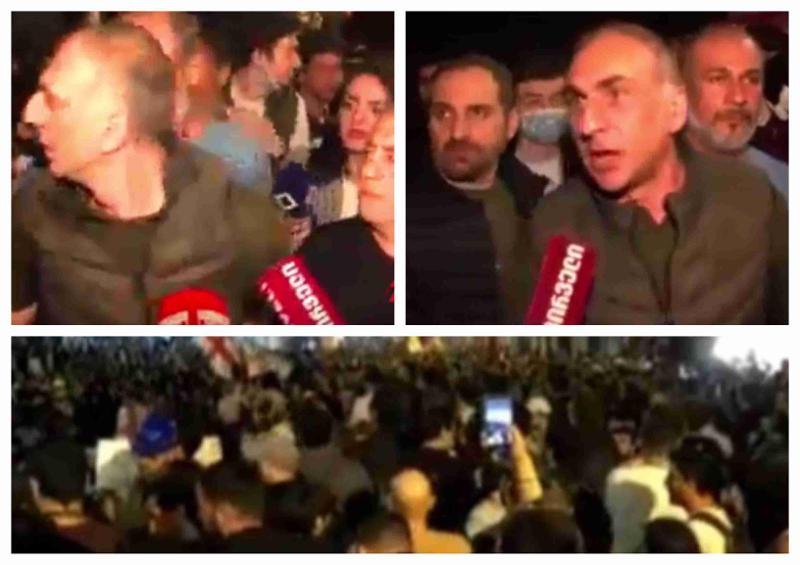 "მომაწექით..." - ალეკო ელისაშვილმა პოლიციის კორდონის გარღვევა სცადა: ის პრემიერთან შეხვედრას ითხოვს (ვიდეო)