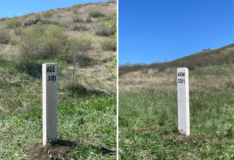 "პირველი სასაზღვრო ბოძი დადგმულია" - სომხეთმა და აზერბაიჯანმა საზღვრის დემარკაცია დაიწყეს