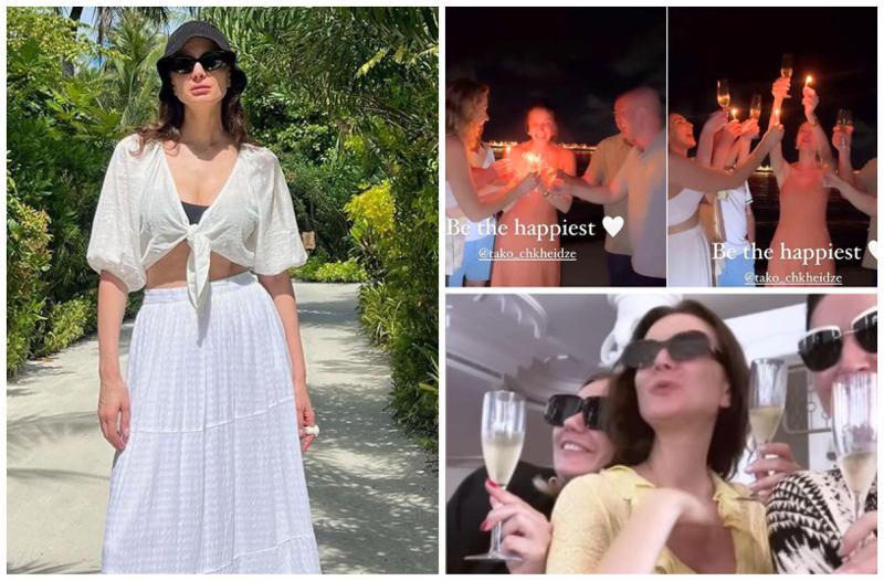 თაკო ჩხეიძის იუბილე მალდივებზე: ვისთან ერთად აღნიშნა 43 წლის მოდელმა დაბადების დღე და რა ფოტოებს აქვეყნებს ცხელი კუნძულიდან?