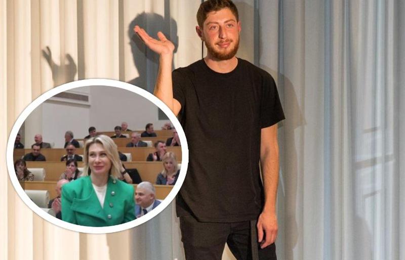 "ჩემი პიჯაკი რომ მოგიცვამს, ქვეყნის მტერო! კი ულამაზესია, მაგრამ ელგებედეა და  რამე არ გადმოგედოს" - დიზაინერი გიორგი ქებურია ნინო წილოსანს მიმართავს: რას პასუხობს მას დეპუტატი