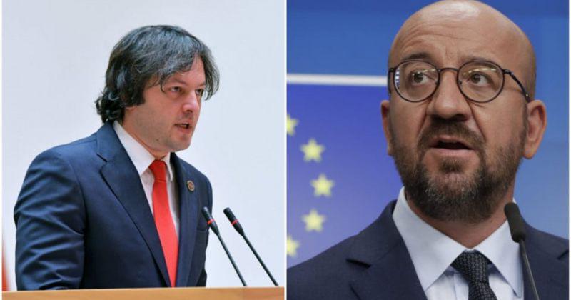 რას ამბობს შარლ მიშელი ირაკლი კობახიძესთან სატელეფონო საუბრის შემდეგ