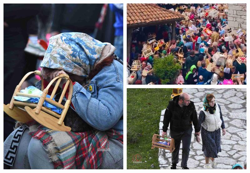 შვილის მომლოდინე მომლოცველები სასწაულის მოლოდინში - ფოტოები "წაჩხურობის" დღესასწაულიდან: რა ლეგენდა არსებობს უძველეს ტაძარზე?