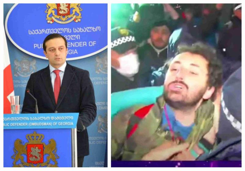 "ახლახან ვესაუბრე კონსტანტინე თოხაძის დედას" - რას ამბობს ომბუდსმენი გმირთა მოედანზე დაკავებულ ახალგაზრდაზე