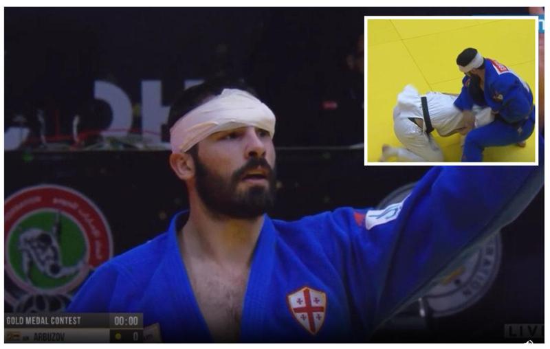 ორჯერ აღმოუჩინეს სამედიცინო დახმარება, მაგრამ რუსი მაინც ბეჭზე დააგდო - კადრები აბუ-დაბიდან და მსოფლიოს სამგზის ჩემპიონის ტატო გრიგალაშვილის ემოციები