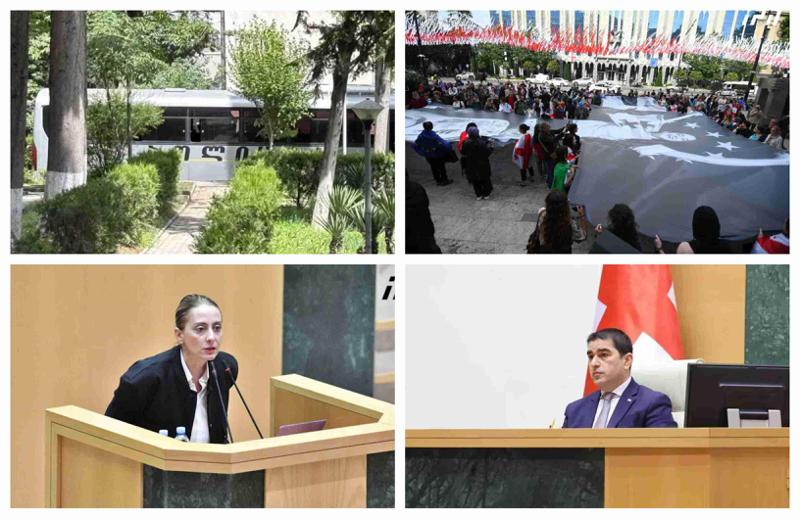 "ხმა ჩაიწყვიტე, მოღალატე!" - ხმაურიანი განხილვა პარლამენტის დარბაზში და სამართალდამცავთა უპრეცედენტო რაოდენობა შენობის გარეთ: რა ხდება ახლა ადგილზე?