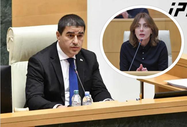 "მიჩივლეთ... არ გრცხვენიათ?" - სიტყვიერი დაპირისპირება შალვა პაპუაშვილსა და ხატია დეკანოიძეს შორის
