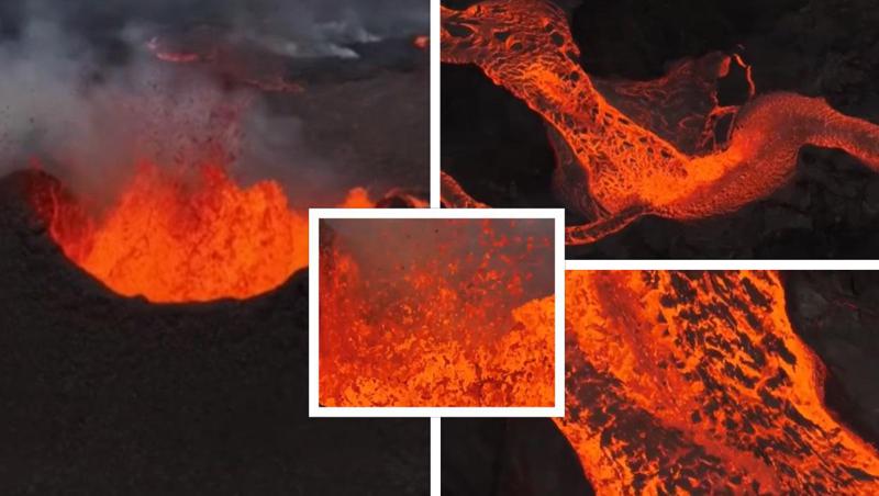 ლავის მდინარე ისლანდიაში - მედიაში შთამბეჭდავი ვიდეოკადრები ვრცელდება