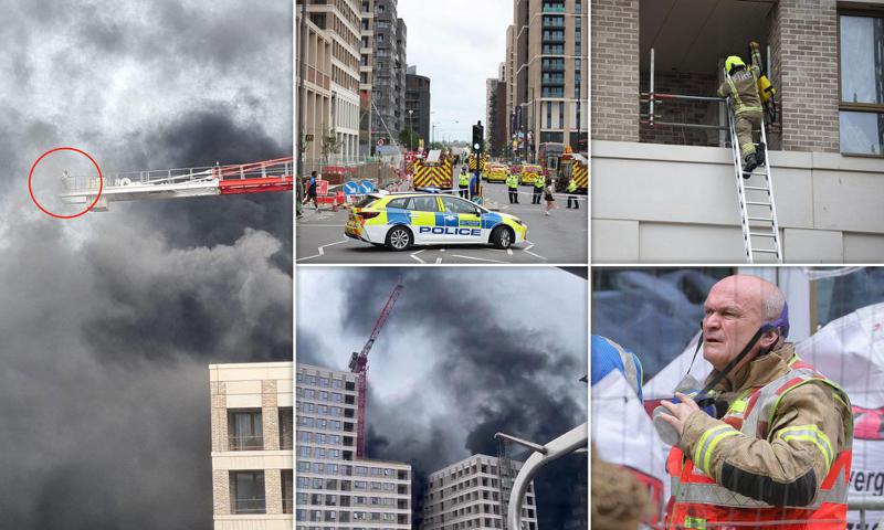 "მამაკაცი ამწის კიდეზე იდგა და დახმარებას ითხოვს... საშინელი სანახაობა იყო" - ძლიერი ხანძარი და დაკვამლიანება ლონდონში: კადრები ადგილიდან