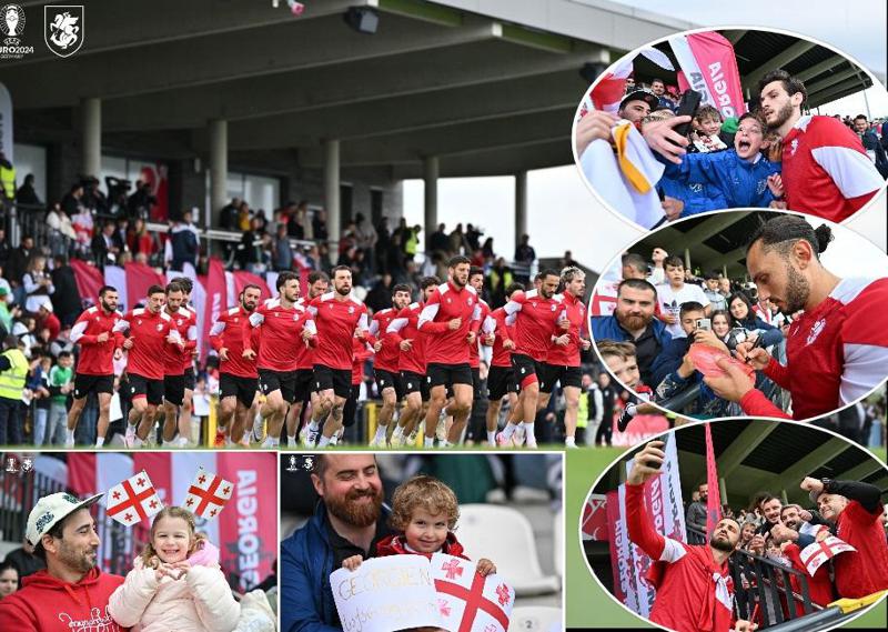 "ემოციური იყო გერმანიაში ამდენი ქართველის ხილვა" - საქართველოს ნაკრების ღია ვარჯიში გადაჭედილი ტრიბუნის წინ (ფოტოები)