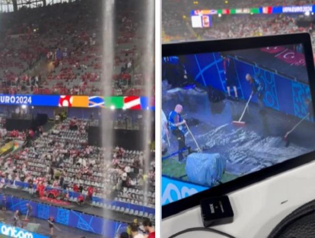 კოკისპირული წვიმა დორტმუნდში - რა ხდება ამ წუთებში სტადიონზე?  (ვიდეო)