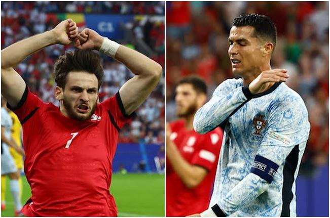 "გაყვითლებული" და გაბრაზებული რონალდუ - პირველი ტაიმის შემდეგ საქართველო პორტუგალიას ამარცხებს