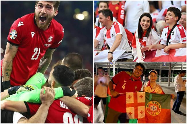 "პორტუგალიელი გულშემატკივარი ძალიან კეთილგანწყობილი იყო, მათგან ბევრი ქართველებს დროშის გაცვლას სთხოვდა" - გამარჯვების სიხარული ფოტოებში