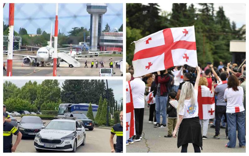 ხმამაღალი მადლობა და ზღვა ემოციები: ეროვნული ნაკრები თბილისშია - კადრები აეროპორტიდან