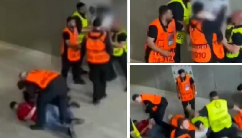 უმძიმესი კადრები გერმანიიდან - მოედნის მომსახურე პერსონალი ფანს ფიზიკურად სასტიკად უსწორდება: რა ვიდეო ვრცელდება მედიაში