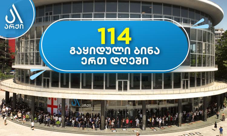 არქიში ერთ დღეში 114 ბინა გაიყიდა