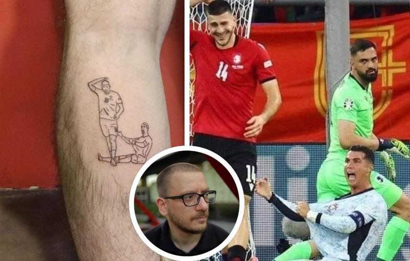 "მხიარული კადრია - რომ ნახულობენ, ეცინებათ..." - რას ჰყვება ჟურნალისტი, რომელმაც საქართველო-პორტუგალიის მატჩიდან ცნობილი კადრის ტატუ გაიკეთა