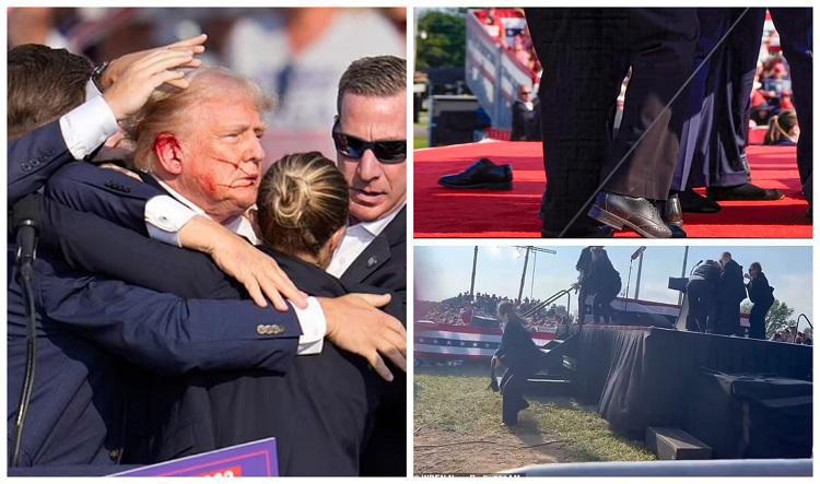 რატომ ითხოვდა თავდასხმის შემდეგ ტრამპი თავის ფეხსაცმელს ასე ჯიუტად? - მედიაში ინციდენტის ამსახველი აქამდე უცნობი კადრები გავრცელდა