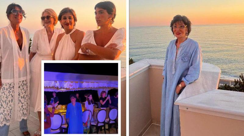 ნანი ბრეგვაძის დაბადების დღის წვეულება ზღვისპირეთში - სცენის დედოფალი ცისფერ კაბაში და საყვარელი ადამიანების გარემოცვაში: მომღერალი 88 წლის გახდა (ფოტოები)