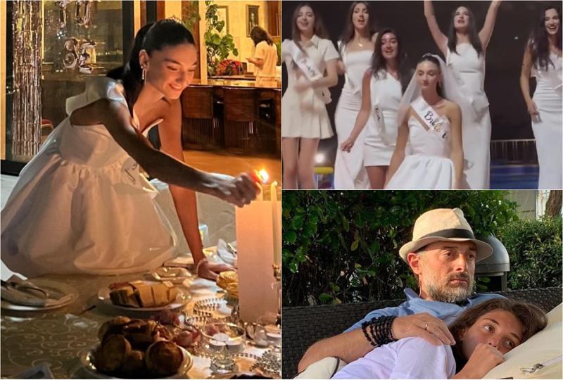 გართობა აუზთან, თეთრი სამოსი და ფოიერვერკი - ლევან ვასაძის ქალიშვილის წინასაქორწინო წვეულება (ფოტოები)