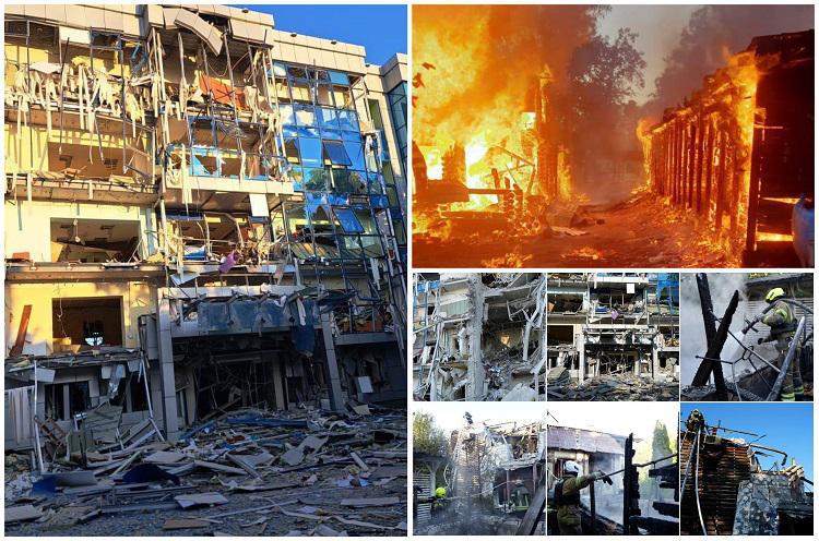 რუსეთმა ხარკოვზე და ოდესის ოლქზე მასობრივი შეტევა განახორციელა - არის მსხვერპლი, იზმაილში განადგურდა პორტის ინფრასტრუქტურა