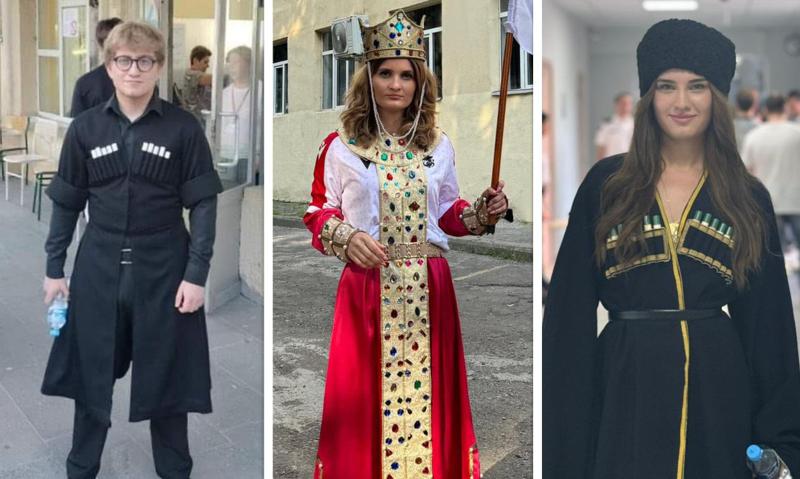 "პირობა დავდე, რომ თამარ მეფის სამოსით მივიდოდი" - გამოცდებზე ჩოხებით, თამარ მეფის სამოსით და... - 2024 წლის ეროვნული გამოცდების გამორჩეული ამბები (ფოტოები)