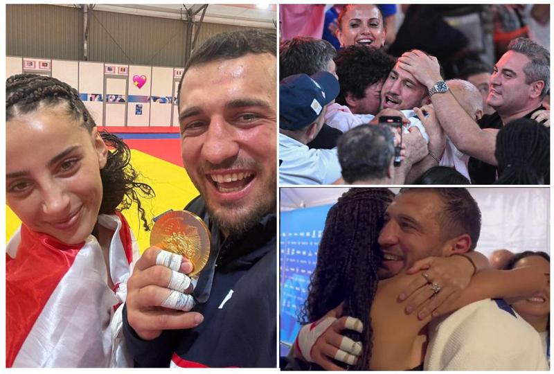 ჩემპიონს გამარჯვება, ერთ-ერთმა პირველმა, შეყვარებულმა მიულოცა: ვინ არის ლაშა ბექაურის რჩეული, რომელიც გუშინ საჯაროდ გამოჩნდა - ფოტო და ვიდეოკადრები