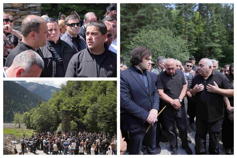 გიორგი დუდაშვილი და სხვა ჭირისუფლები ტრაგედიის ადგილზე: რა ხდებოდა დღეს შოვში - ფოტოები, რომელსაც მთავრობის ადმინისტრაცია ავრცელებს